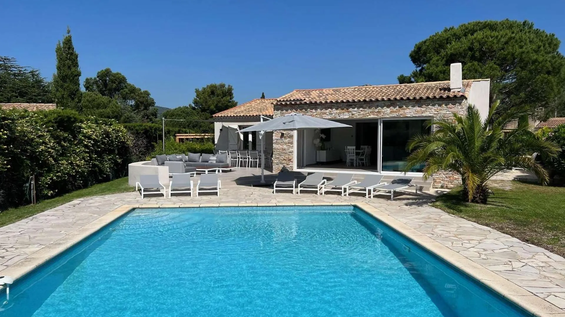 Mas Du Golfe - Villa Climatisee Avec Piscine Privee Pour 10 Personnes Grimaud